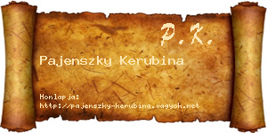 Pajenszky Kerubina névjegykártya